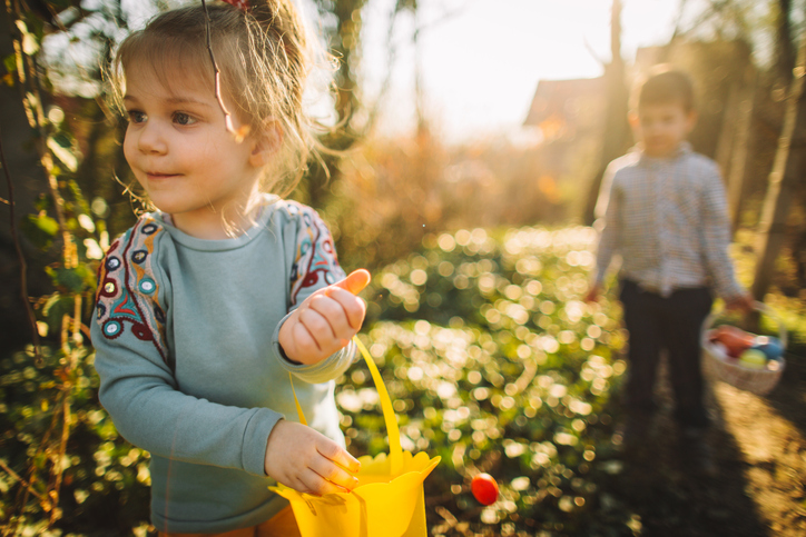 Collecting Easter eggs