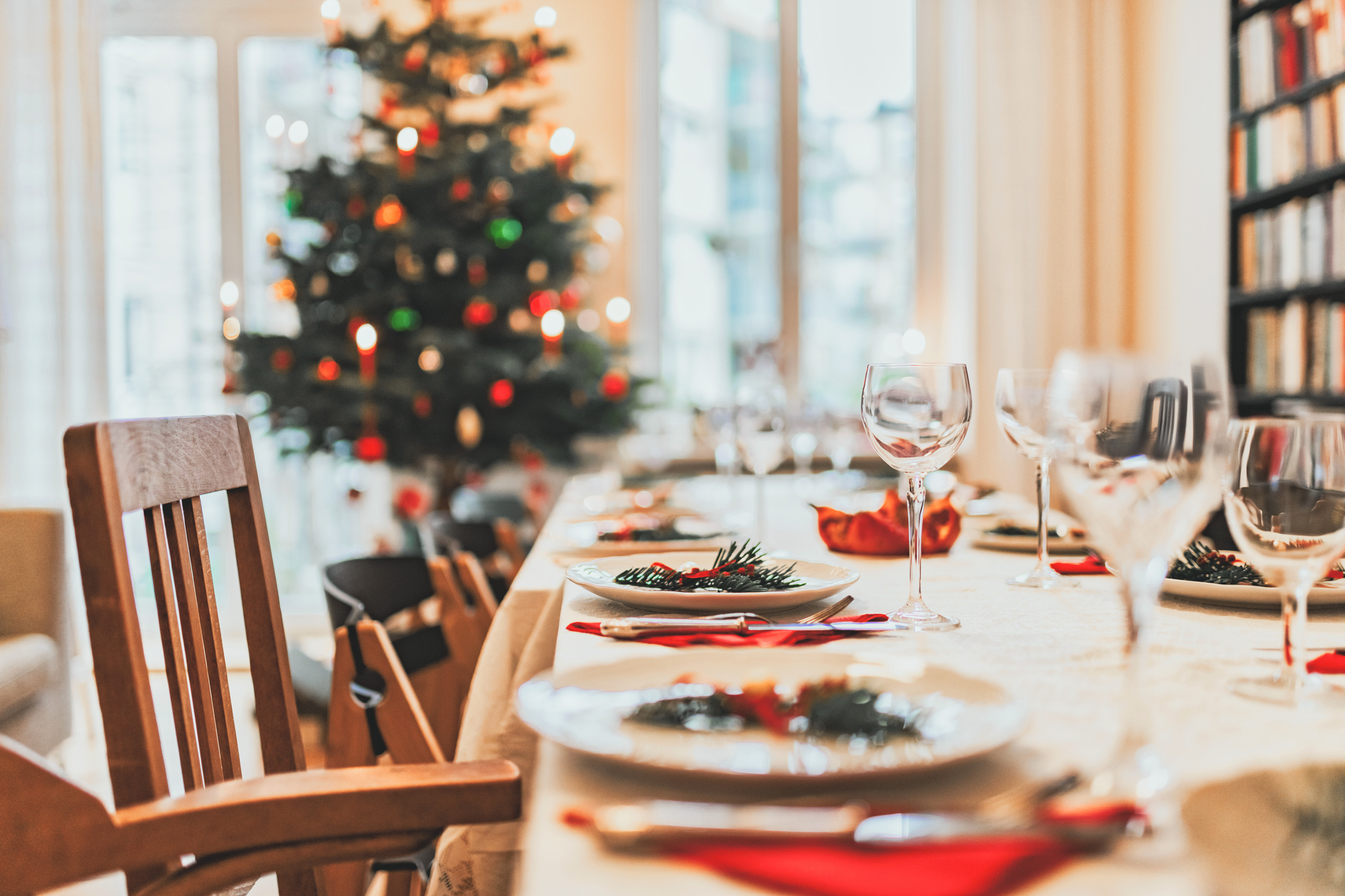 christmas dining table